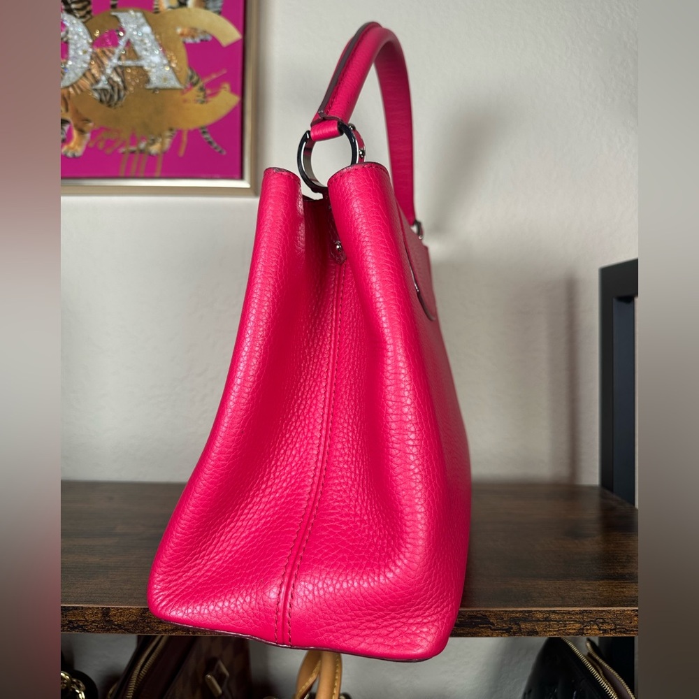 Authentic Louis Vuitton Hot Pink Capucines Top Handle Satchel - Picture 6 of 16